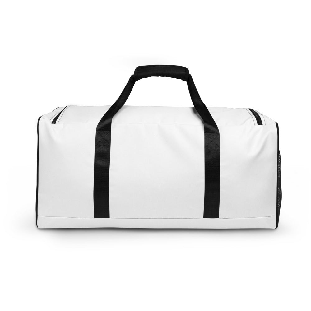 black & white all me duffle bag
