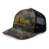 Camouflage trucker hat