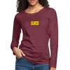 Women's Premium Long Sleeve T-Shirt - heather burgundy