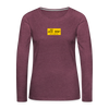 Women's Premium Long Sleeve T-Shirt - heather burgundy