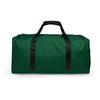 green & black duffle bag